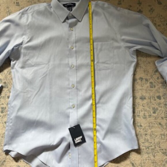 🧡3/15 NWOT Lands' End Outfitters No Iron Pinpoint Oxford Shirt Men's 16x33 - Picture 7 of 8